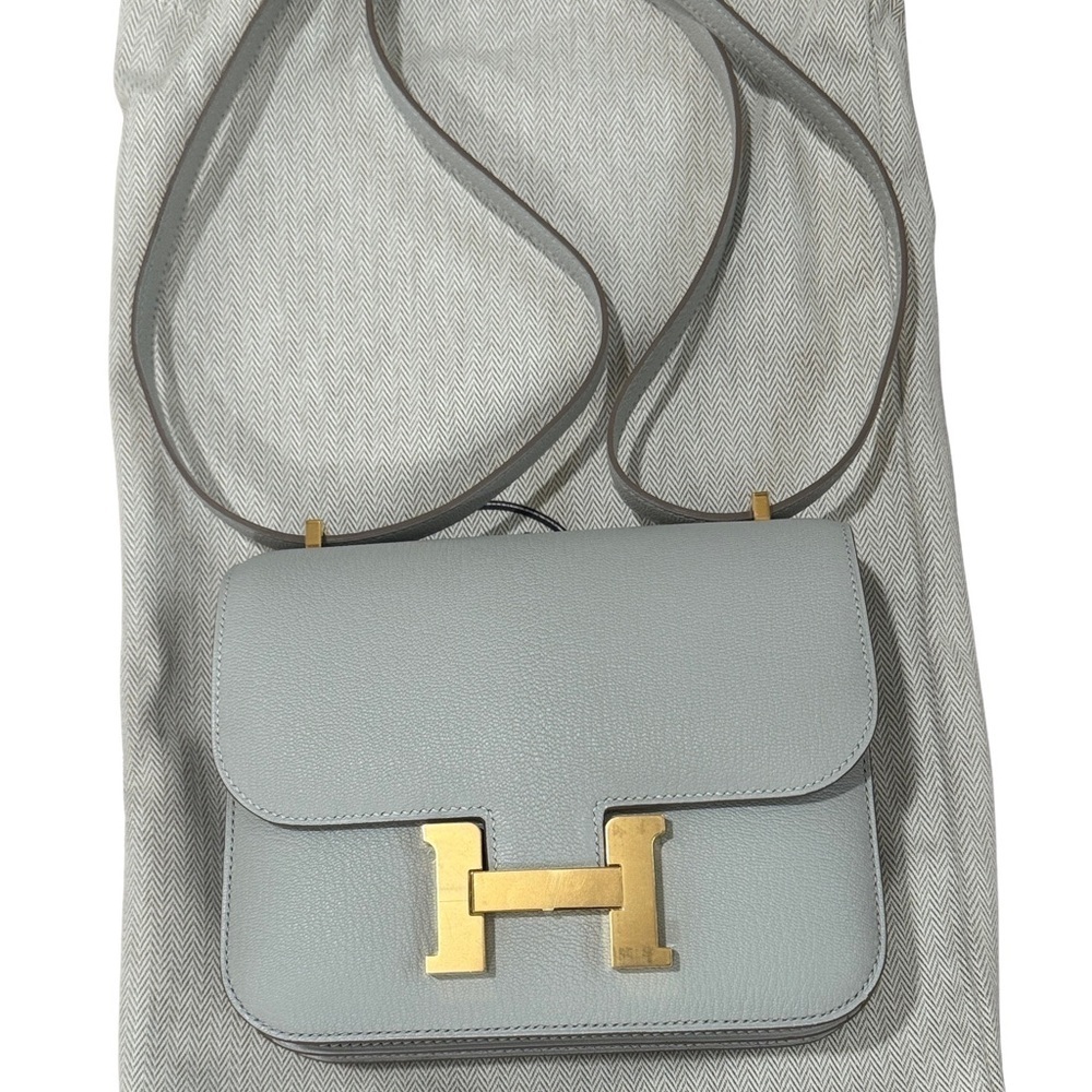 Constance Mini 18 Mysore Goatskin Gris Perle - Picture 3 of 6